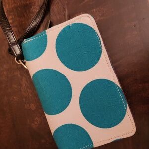 Thirty-One polka-dot wristlet